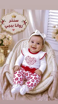 طقم ملابس مواليد بناتي - سنتر روانا بيبي