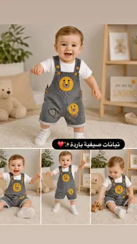 طقم تبانات صيفية للأطفال بتصميم الأسد