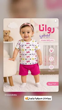 طقم ملابس صيفية للأطفال - روانا بيبي