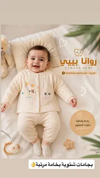 بيجامة شتوية للأطفال - روانا بيبي (Rawana Baby)