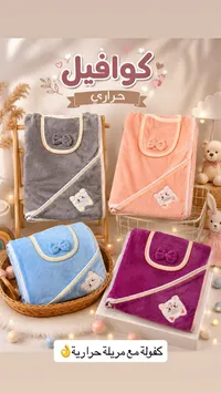 كوفلة مواليد حرارية مع مريلة