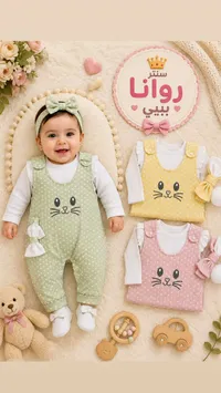 سروال أطفال بتصميم قطة - روّانا بيبي
