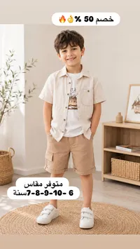 طقم صيفي للأطفال
