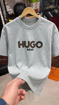 تيشيرت رجالي رمادي - هوغو بوس (Hugo Boss)