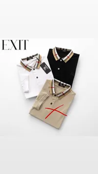قميص بولو رجالي بياقة كاروهات - بربري (Burberry)