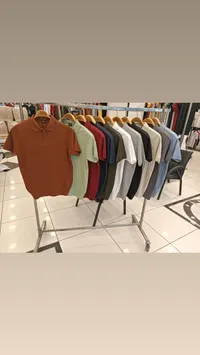 قميص بولو رجالي بنصف سحاب