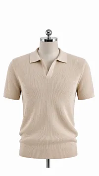 تي شيرت بولو رجالي محبوك (Polo)