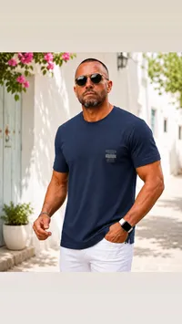 تيشيرت رجالي كحلي (Mann)