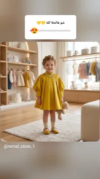 فستان أطفال كلاسيكي - متجر رمال (Remal Store)