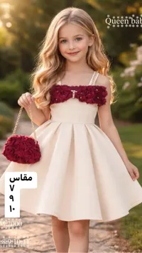 فستان حفلات للأطفال مع حقيبة - كوين بيبي (Queen Baby)