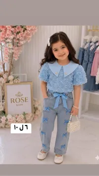 طقم ملابس بناتي صيفي - روز كيدز (Rose Kids)