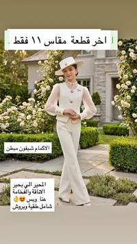 طقم بناتي أنيق (مقاس 11)