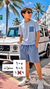 طقم ملابس أطفال صيفي