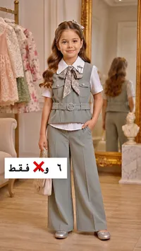 طقم ملابس أطفال بناتي