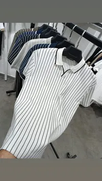 قميص بولو رجالي مخطط