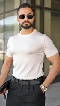 تيشيرت رجالي كاجوال سادة