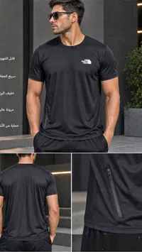 تيشيرت رياضي أسود - ذا نورث فيس (The North Face)