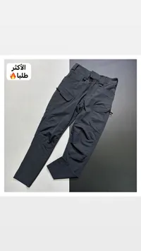 بنطال تكتيكي رجالي - أسود