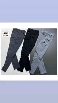 بنطال تكتيكي رجالي متعدد الجيوب