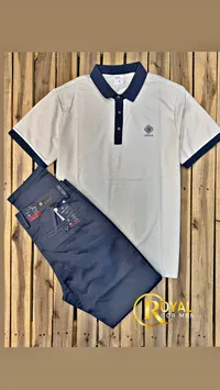 طقم بولو وبنطلون رجالي - رويال فور من (Royal for Men)