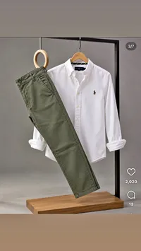 قميص أبيض بأزرار - رالف لورين (Polo Ralph Lauren)