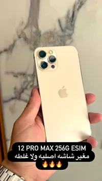 آيفون 12 برو ماكس 256 جيجا اي سيم (iPhone)