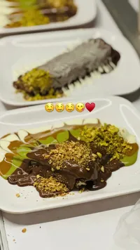 كريب بالشوكولاتة والفستق
