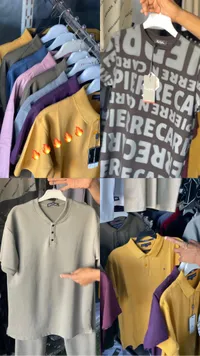 تشكيلة قمصان بولو وتيشرتات رجالية متنوعة (Tommy Hilfiger, Pierre Cardin)