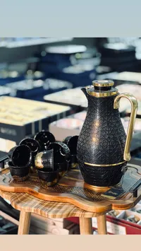طقم إبريق القهوة العربية الفاخر مع أكواب