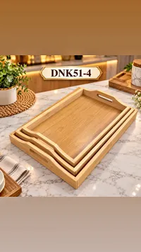 طقم صواني تقديم خشبية DNK51-4