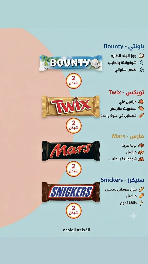 باونتي - Bounty - مواد غذائية وبقالة - سوق غزة