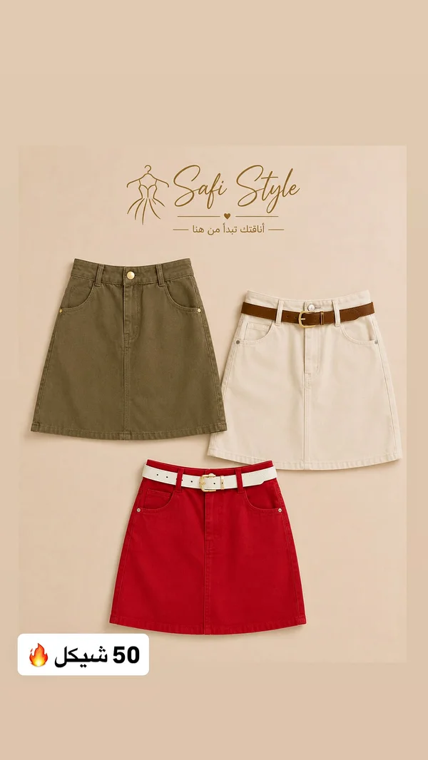 تنانير نسائية - Safi Style - ملابس نسائية - سوق غزة