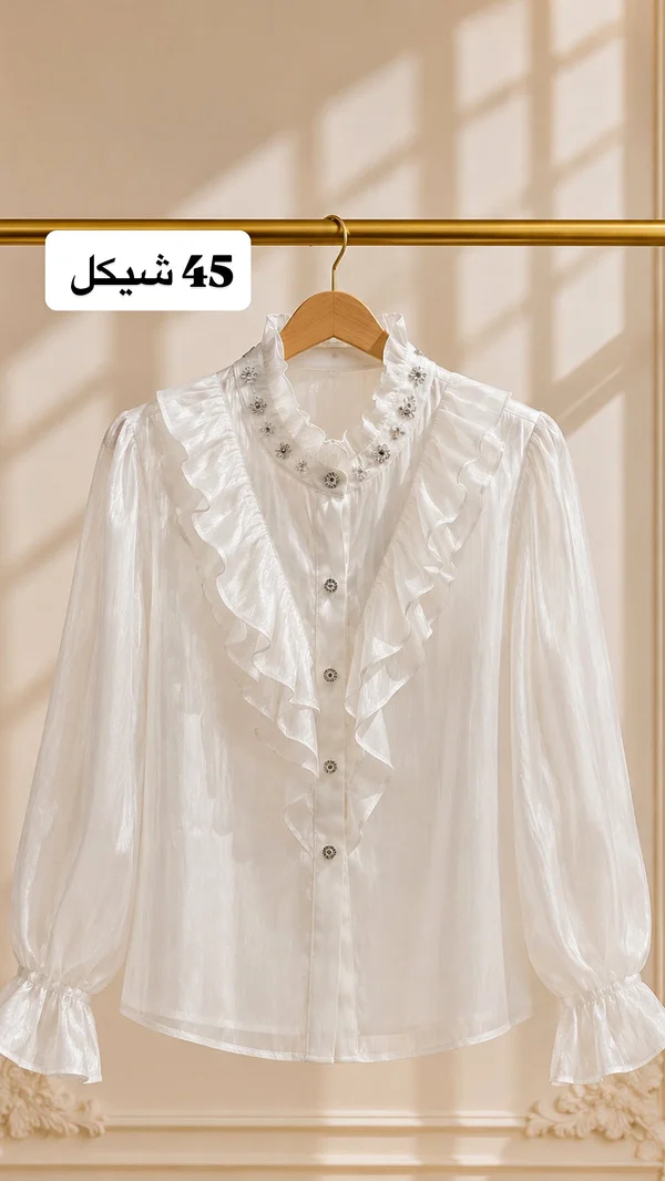 بلوزة نسائية أنيقة - ملابس نسائية - سوق غزة