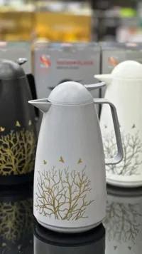 إبريق قهوة حراري - تصميم شجرة ذهبية