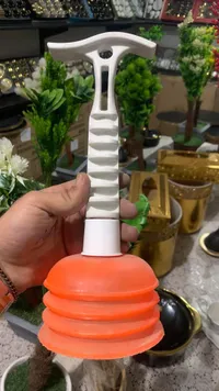 مكبس تسليك أحواض ومراحيض يدوي
