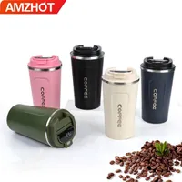 كوب قهوة حراري ذكي مع شاشة عرض درجة الحرارة - أمزهوت (Amzhot)