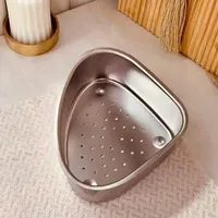 مصفاة زاوية للمغسلة من الستانلس ستيل