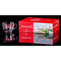 طقم أكواب زجاجية 6 قطع - بلينك ماكس (Blinkmax)