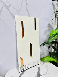 ملصق حائط لاصق بتصميم الرخام والذهبي