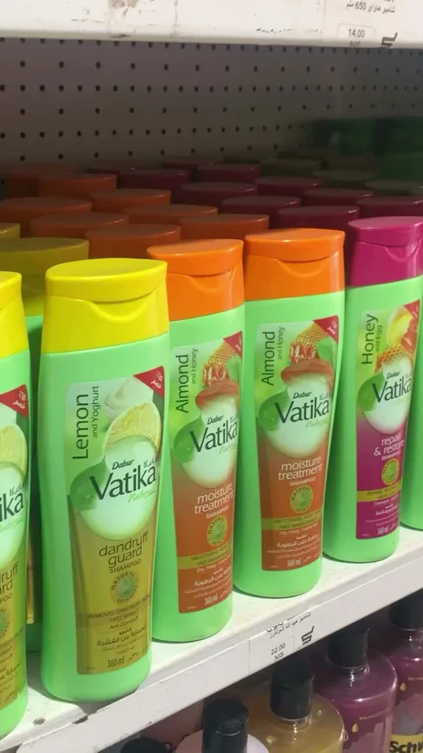 شامبو دابور فاتيكَا معطرة بالليمون والزبادي للحماية من القشرة (Dabur Vatika Lemon & Yoghurt) - مواد غذائية وبقالة - سوق غزة