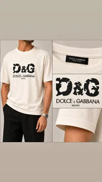 تيشيرت رجالي بشعار دي آند جي - دولتشي آند غابانا (Dolce & Gabbana)