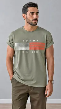 تيشيرت رجالي كاجوال - تومي هيلفيغر (Tommy Hilfiger)