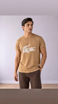 تيشيرت رجالي بياقة دائرية - لاكوست (Lacoste)