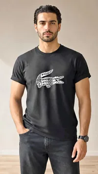 تيشيرت رجالي بياقة دائرية - لاكوست (Lacoste)