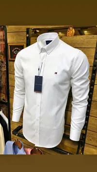 قميص رجالي أبيض - تومي هيلفيغر (Tommy Hilfiger)