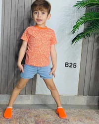 طقم أطفال B25 - تيشيرت وشورت