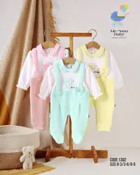 طقم سالوبيت مواليد بياقة - منة بيبي (Menna Baby)