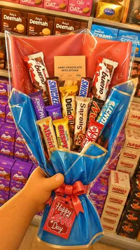 بوكيه شوكولاتة متنوعة (Chocolate Bouquet)