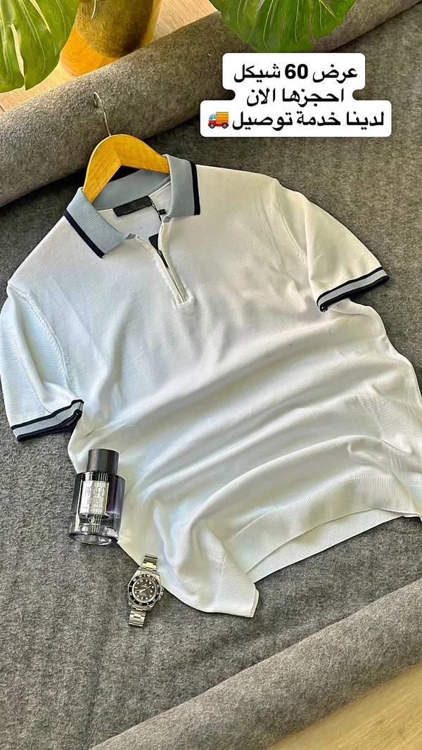 تيشيرت بولو رجالي - ماركة غير معروفة (Unknown Brand) - ملابس رجالية - سوق غزة
