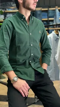 قميص رجالي كلاسيكي بأكمام طويلة - بولو رالف لورين (Polo Ralph Lauren)